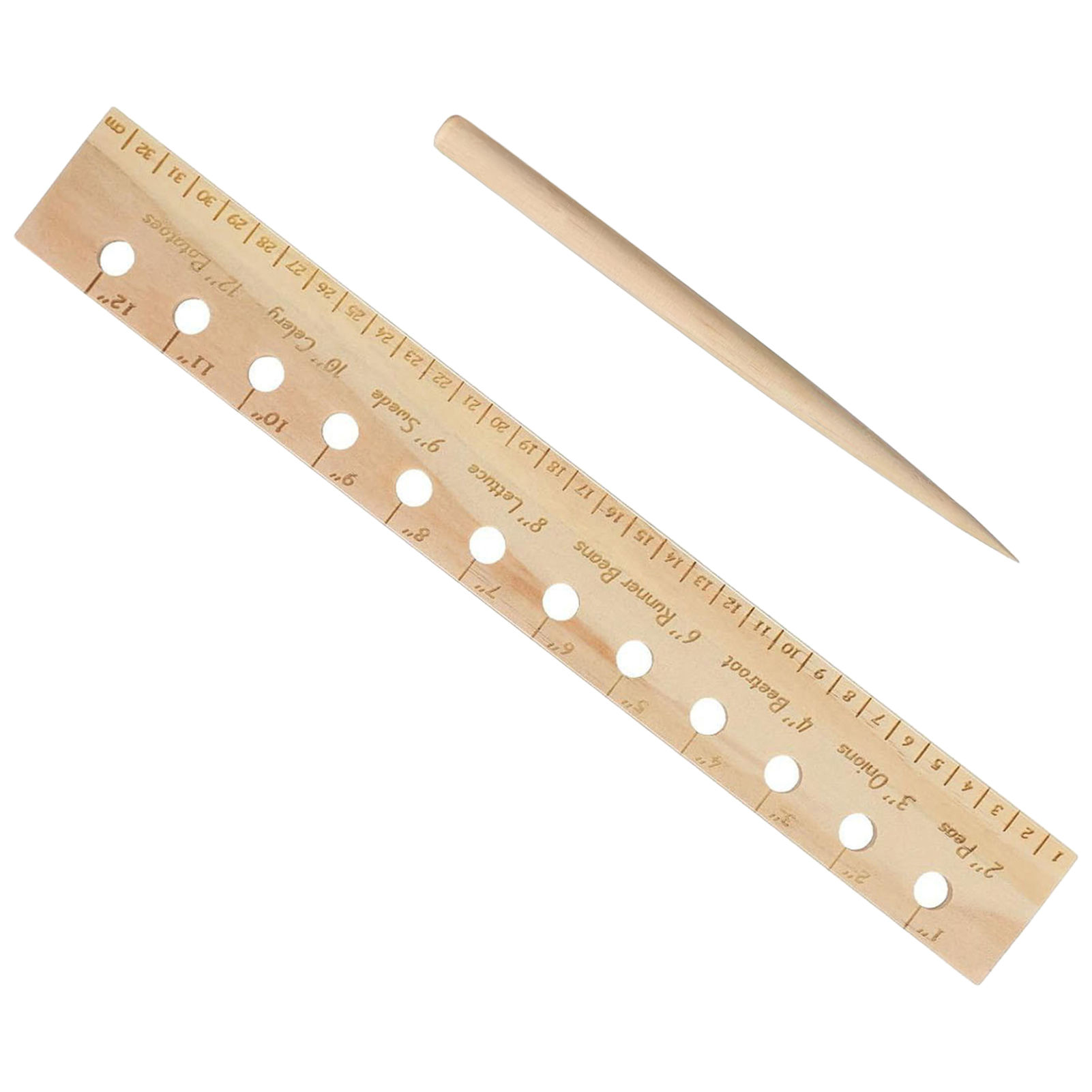 Solid Wood Planting Ruler for  - Gardening Tools Vegetables ulasan dan harga