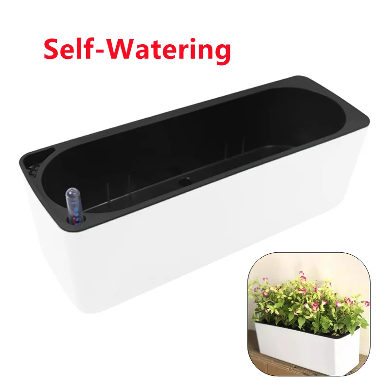 Rectangula Lazy Flower Pot Pot - Automatic Plant Waterer ulasan dan harga