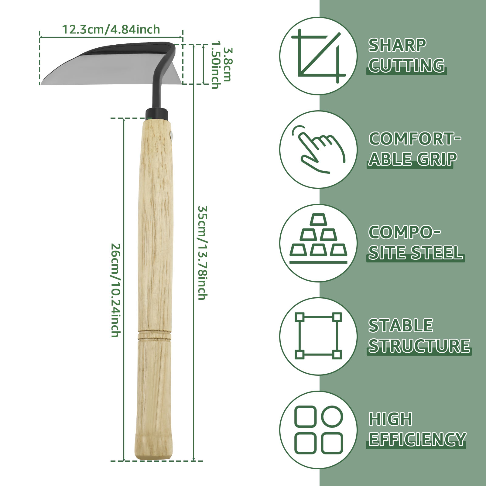 13inch Japanese Style Weeding  - Gardening Hand Tools Japanese ulasan dan harga