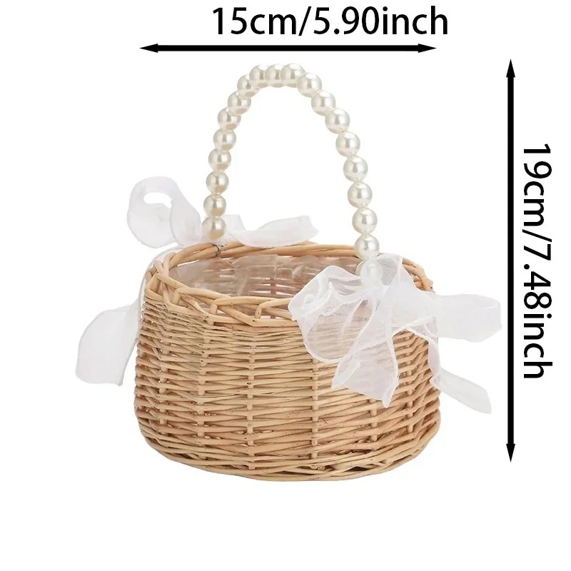 Pearl Handle Rattan Wedding Fl - Gardening Tools Girls ulasan dan harga